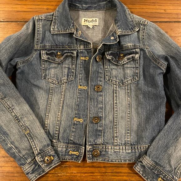 Girls 7/8 Mudd Denim jacket - Picture 4 of 5